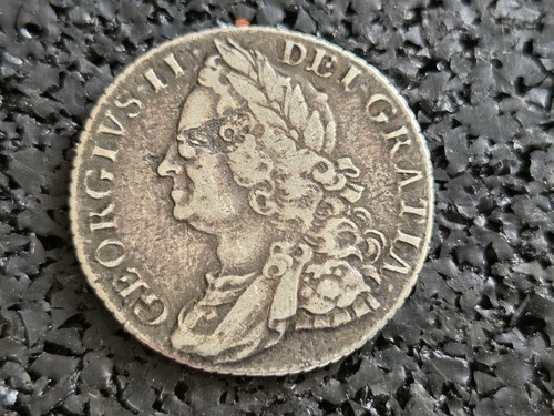 1758 shilling george silver - 1758,