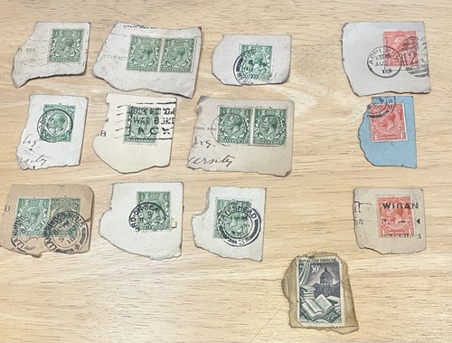 Vintage stamps red - vintage, 3