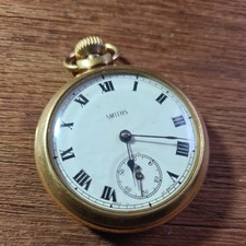 Vintage metal Smiths Pocket Watch Working c1960 