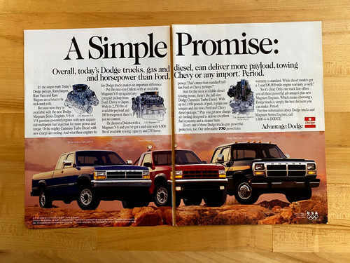 1991 print dodge trucks 1 - print, ad