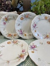 Five  Royal Crown Derby Posies Side Plates 7 1/2 Inches Wide Immaculate