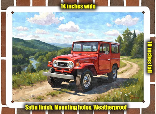 Metal sign 1970 toyota land - -,