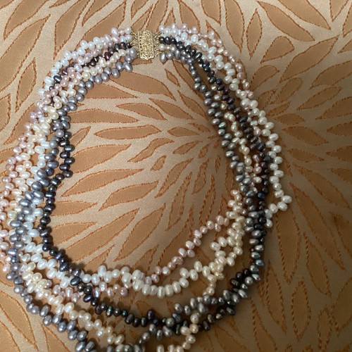 Necklace strand tri color - strand,