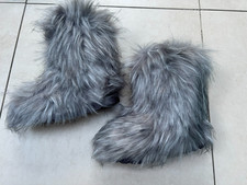 FAUX FUR fun BOOTS 40 UK 5 6