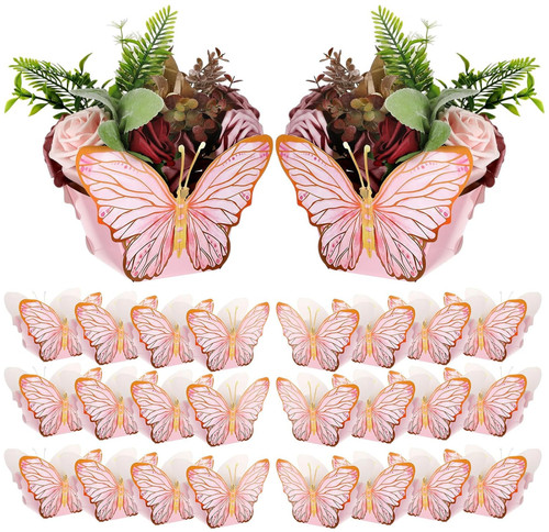 Pcs butterfly centerpieces - 24,