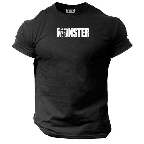 Monster shirt gym clothing - monster, t