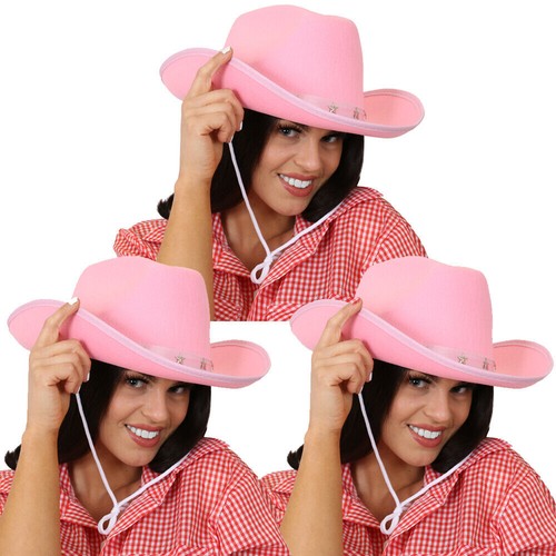 Pack pink cowboy hats - pack,