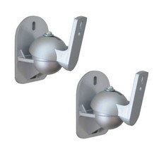 2 Silver Surround sound speaker wall brackets for Sony