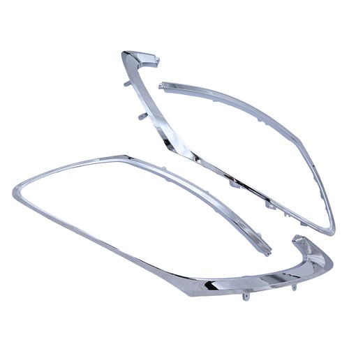 Pair headlight bezel ring trim - headlight,