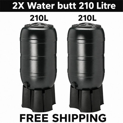 210l rain water butt barrel - rain,