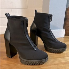 Zara Black Chunky Heel chunky