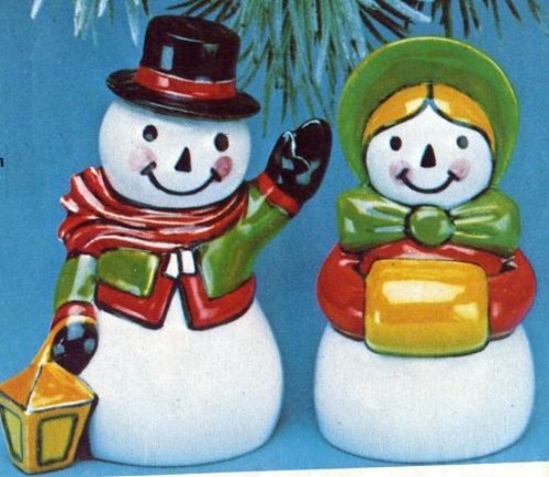 Ceramic mold molds snowman - mold,
