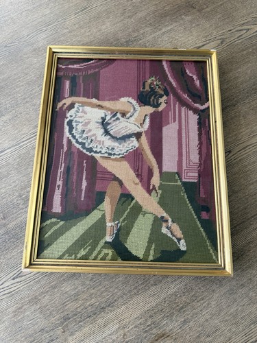 Vintage large framed - framed, ballerina