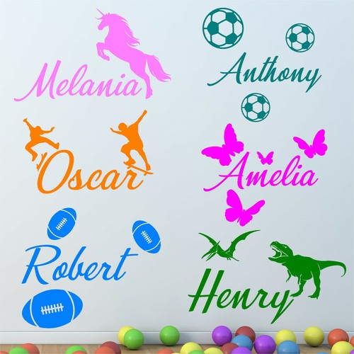Personalised name wall sticker - personalised,