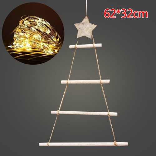 Xmas lit twig wall hanging - twig,