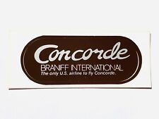 Vintage Braniff International Concorde airline luggage sticker