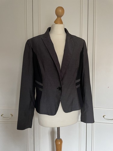 Black grey blazer size - grey, uk