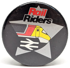 Vintage Rail Riders 1980's Young Railway Enthusiasts Membership Badge Pin (P2500