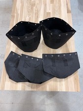 Fabric Plant Grow Bags 5-Pack with Handles - 7.5 Litre