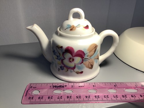 Antique childs porcelain pansy - antique,