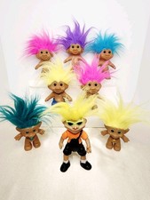 Vintage Troll Dolls Lot Of 8 -
