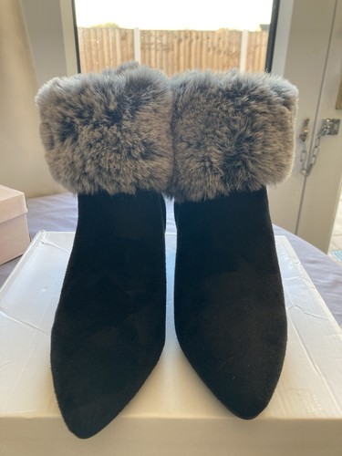 Black faux fur ladies - black,