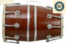 Wooden Dholak Indian Folk Indian Musical Instrument Nuts N Bolt Drum With Cover