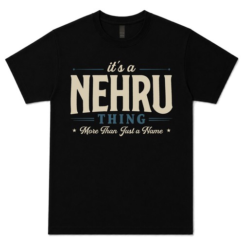 Nehru thing more - it's,