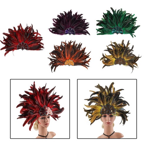Feather headpiece costume - feather,
