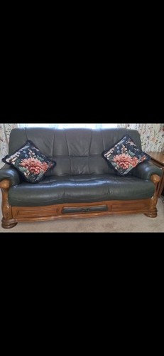 Leather solid oak 3 - leather,