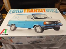 Italeri Ford Transit Van MKII 1/24 Truck Model Kit 3 Part Built British Gas Vans