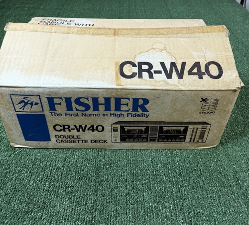 80s vintage fisher w40 - fisher, cr-w40