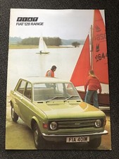 Fiat 128 Saloon Estate Rally Coupe UK market brochure 1974