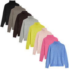Ladies M&S Air Yarn Roll Neck Jumper Sizes XS to XXL UK 6 - 26 NEW COLOURS ADDED