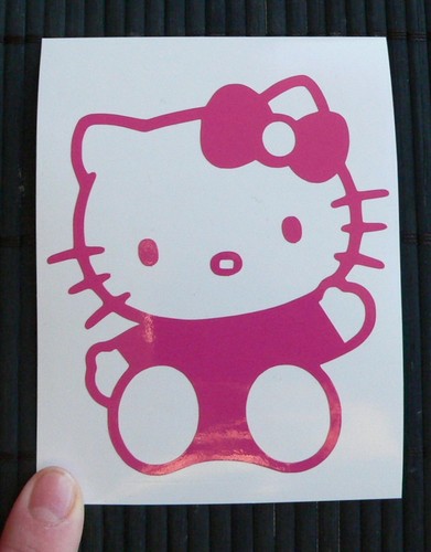 Hello kitty sticker greeting - sticker,