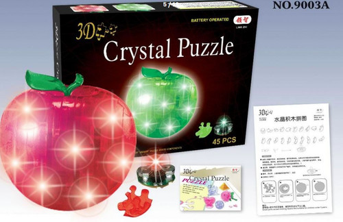 Creative crystal puzzle led - 3d,