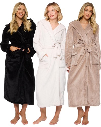 Ladies ribbon trim robe luxury - trim,