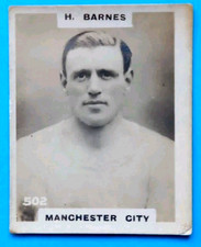 HORACE BARNES MANCHESTER CITY DERBY PRESTON PINNACE CARD No 502 PHOTO BACK.