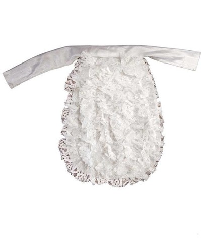 White lace jabot - lace,
