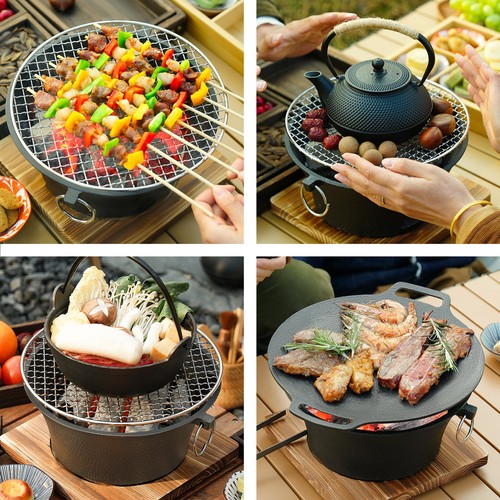 Portable steel hibachi bbq - portable,