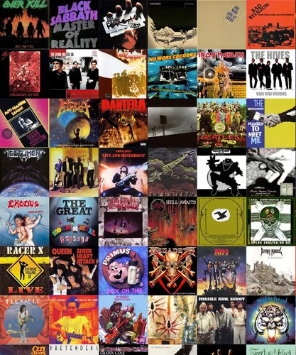 Music metal signs - metal, rock