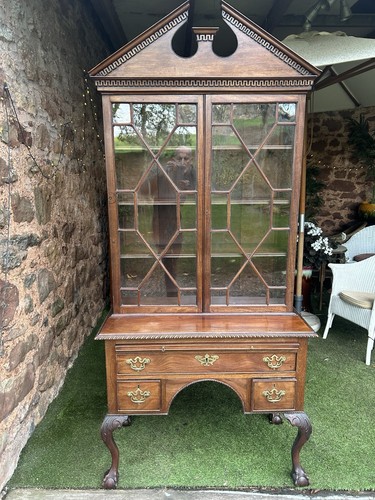 Georgian mahogany bookcase - georgian,