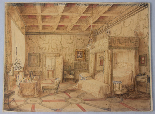 Boudoir mid victorian interior - boudoir,