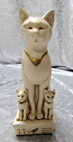 Egyptian cat sculpture - egyptian,