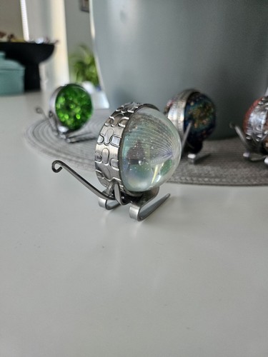 Handmade fork snail sculpture - handmade,