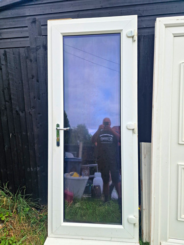 White upvc full lite - full,