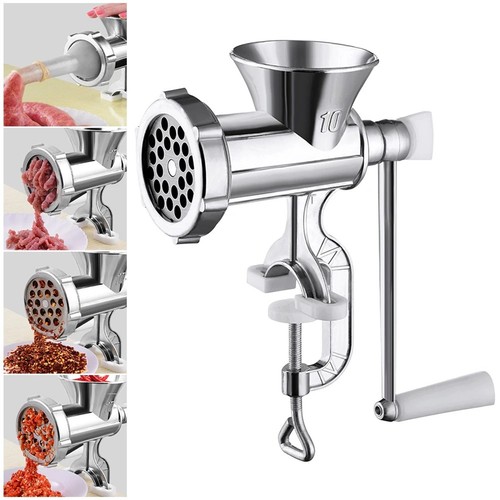 Manual meat grinder - meat, crank