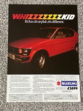 Vintage Collectable 1981 Magazine Advert Picture Suzuki SC100 Whizz Kid Ad  80's