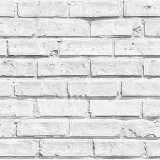 New Arthouse White Brick Wall