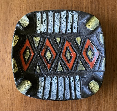 Vintage pottery ashtray - vintage,